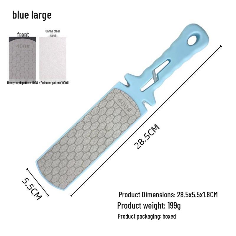 Diamond Sand Double-Sided 400 Grit Kitchen Knife Sharpener Stone