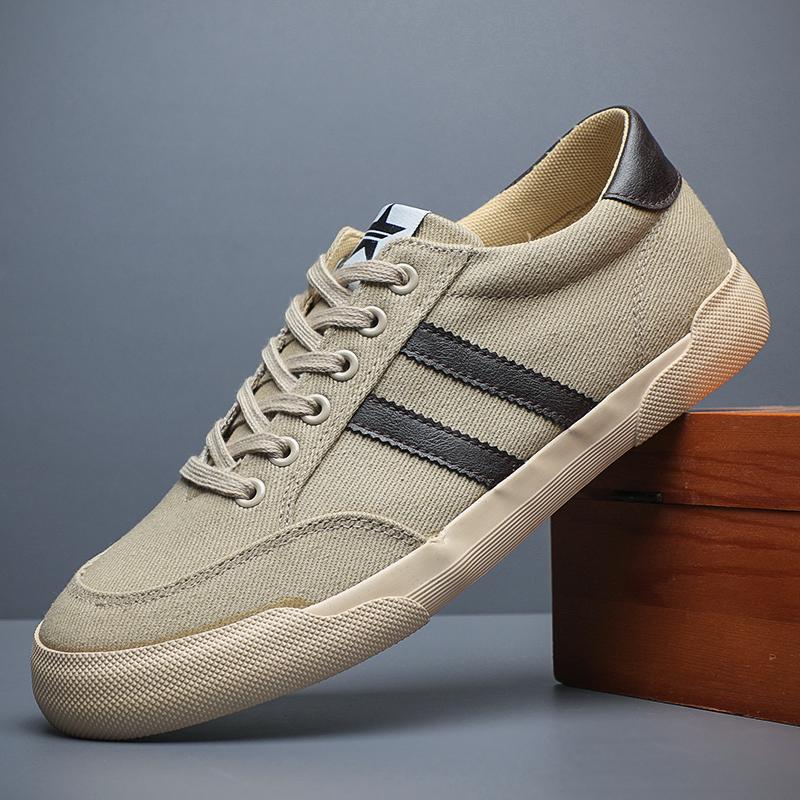 Fashion 2024 New Hot Breathable Autumn Fashion Men Canvas Shoes Patchwork High Quality Spring Male Casual Sneakers Spring Casual Shoes