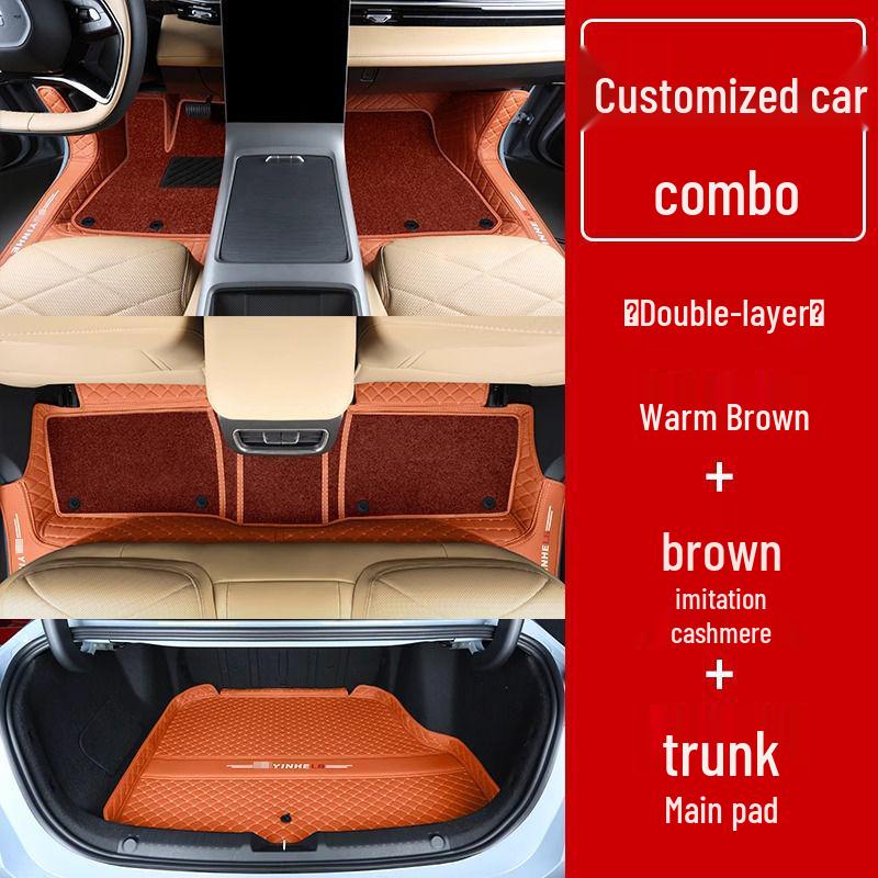 Compatible Galaxy L6 Double Layer Floor Mats & Bumper for 23-25 Models - Car Interior Accessories