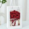 Handgestrickte Rose Blume Decke Strauß Romantisches Valentinstagsgeschenk Weiche Nickerchen Überwurfdecke