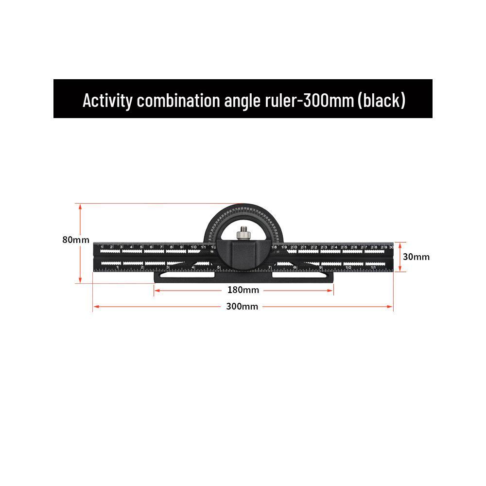 360° Vernier Edge and Right Angle Ruler for Woodworking
