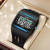  New For Men Sports Electronic Watch Waterproof Night Glow Large Screen Square Outdoor Running Camping Student Watch