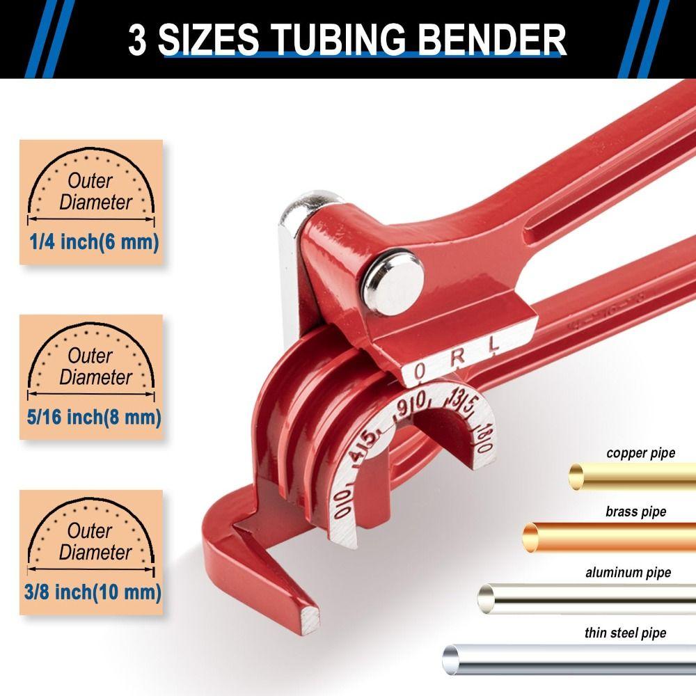 0-180 Degrees 3 in 1 Tubing Bender Adjustable Manual Pipe Bender Tube Bender Tool  Copper Pipe