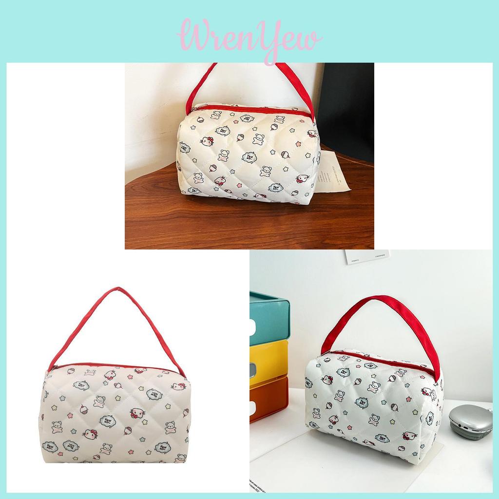 Oxford Fabric Large Capacity Makeup Bag With Waterproof Design For Daily Use Women