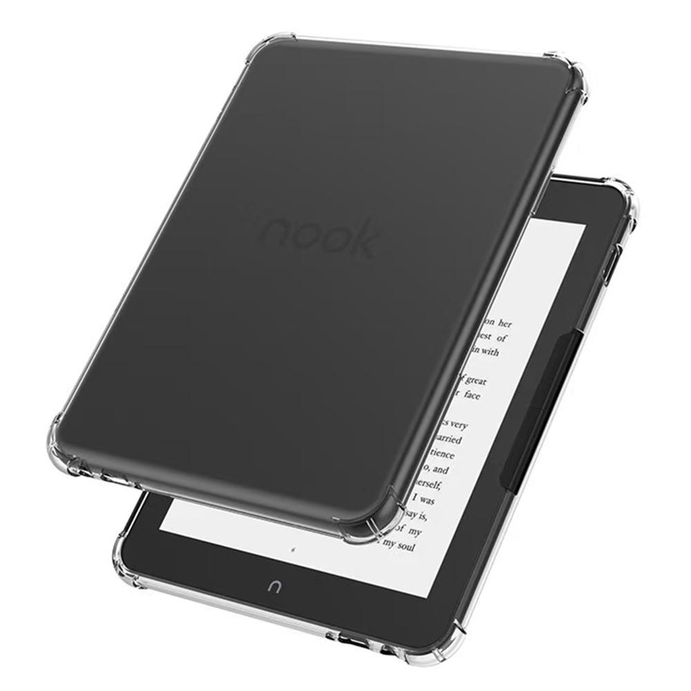 

For Barnes & Noble Nook Glowlight 4 Plus Case Four Corner Shockproof Clear Tablet TPU Cover As Shown A