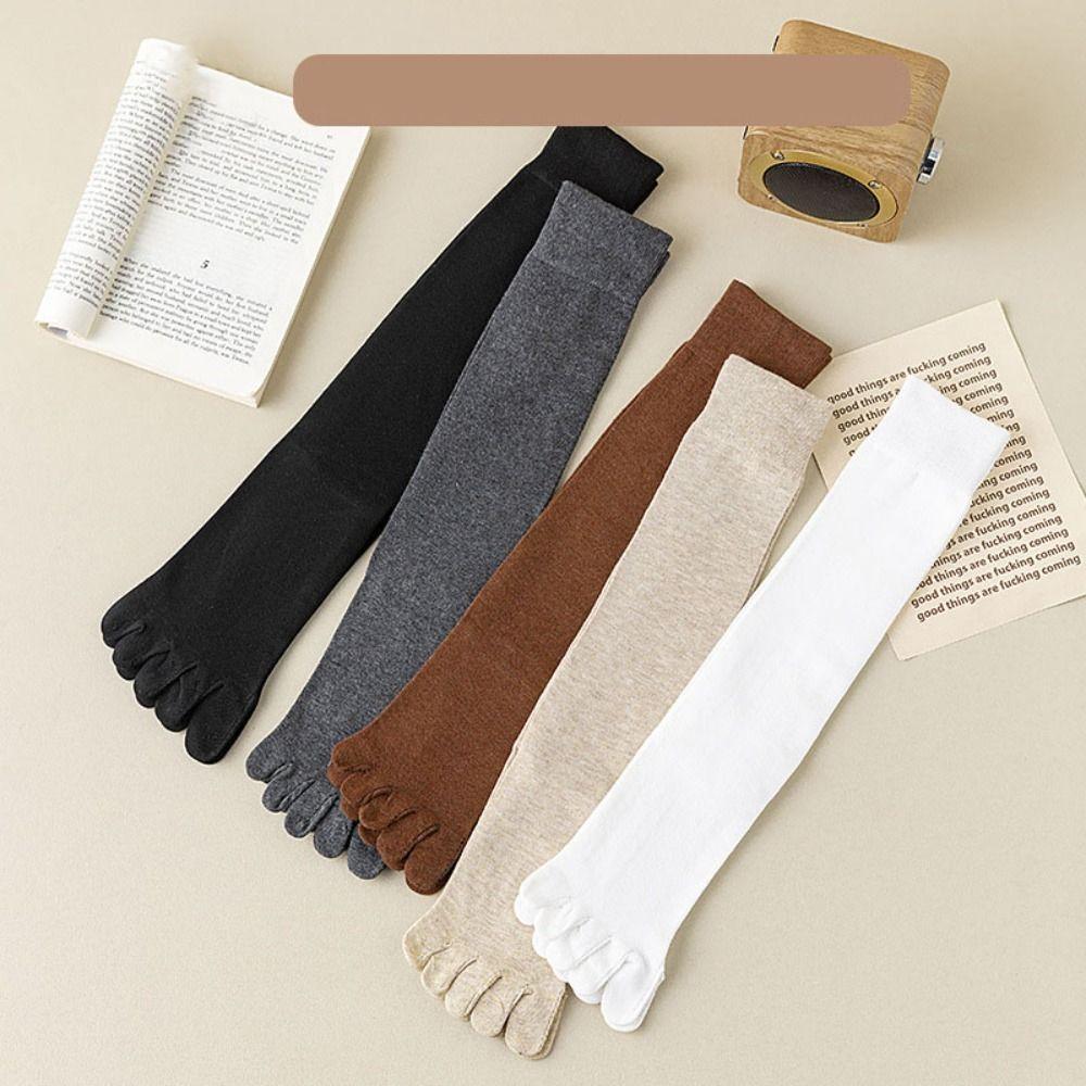 Anti-slip Split Toe Socks Harajuku Mid-tube Stocking Women Fashion JK Calf Stockings  Girls