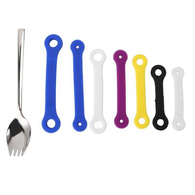 Acero Inoxidable Silicona Foon Adaptativo Asistencia para Comer Foon Autoajustable Utensilio Adaptativo