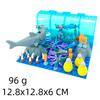 Small Particle Assembly Building Block Big Ocean Underwater World Shark Octopus Aquarium Scene Ornament