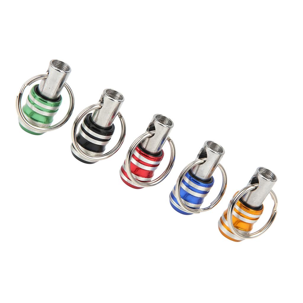 5Pcs Keychain Screwdriver Bit Holders Aluminum Alloy 3Slot 1 4in QuickRelease Tool