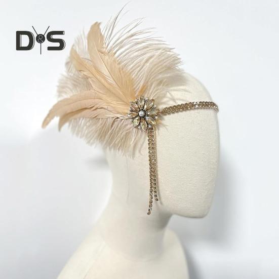 Sada šperků 20. léta Čelenka Rukavice Náušnice Set Třpytivé náušnice Pokrývka hlavy se sekvinami Korálky Doplňky pro hraní rolí