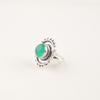 Natural Green Onyx Cab Gemstone 925 Sterling Silver Jewelry Handmade Women Ring RR-49-32