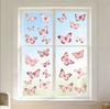Butterfly Window Stickers Static Cling Glass Decals for Bedroom Living Room Home Decor