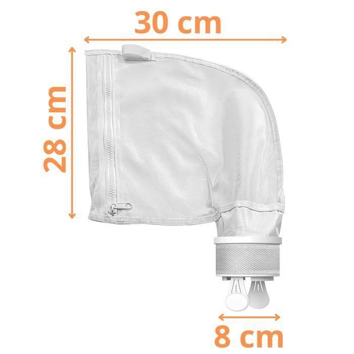 Set of 2 Bags for Polaris 280 / 480 - Filter Robot Pool Cleaner Replacement Net K13/K16 Silt Bag with Zip Closure