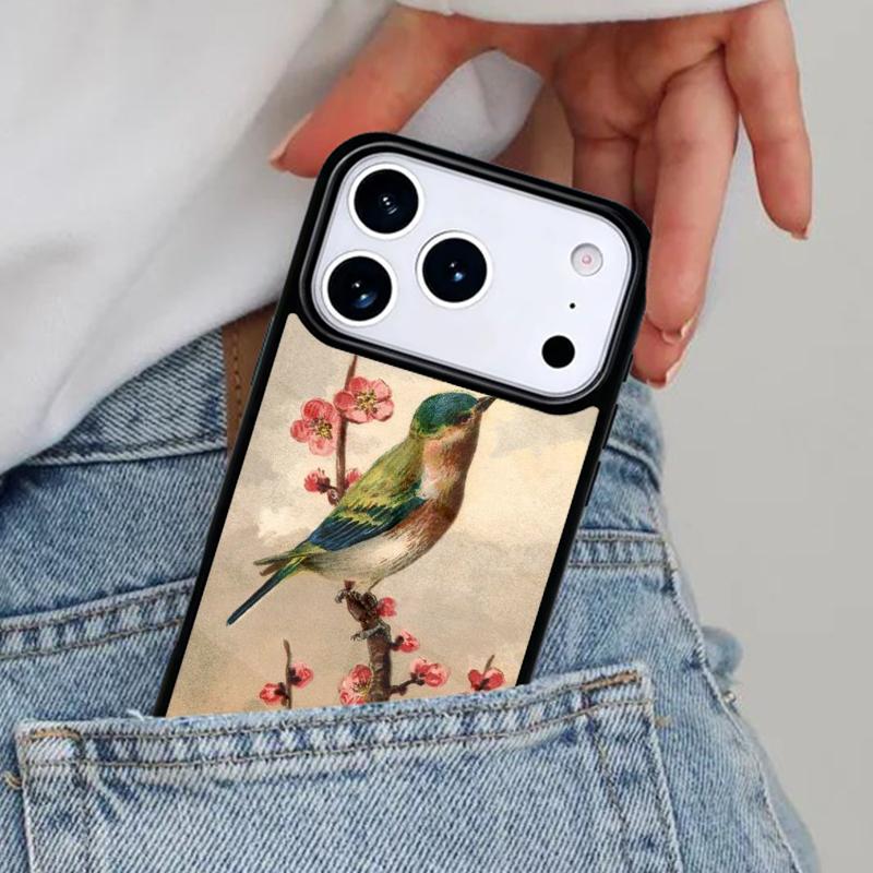 Europäischer Stieglitz Handyhülle für iPhone 16e 15 14 13 12 17 Pro Max Plus Air 17pro Hülle Coque