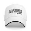 Por Favor Não Use Cocaína No Banheiro Boné de Baseball Feminino Unissex Ajustável Humor Engraçado Citação Irônica Boné de Pai Verão Bonés Snapback