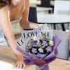 Artificial Knitted Bouquet Flower Arrangement Centerpiece Home Ornament for Festival Celebration Wedding or Table Decoration