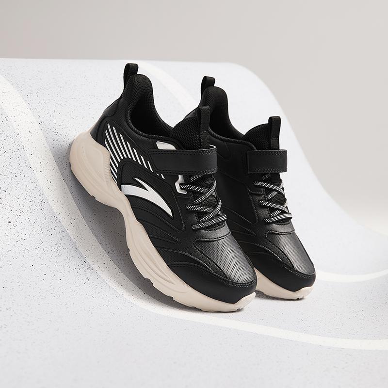 Anta Comfortable Versatile Non-Slip Low-Top Kids Running Shoes Kids Sneaker Black A12435522N-2