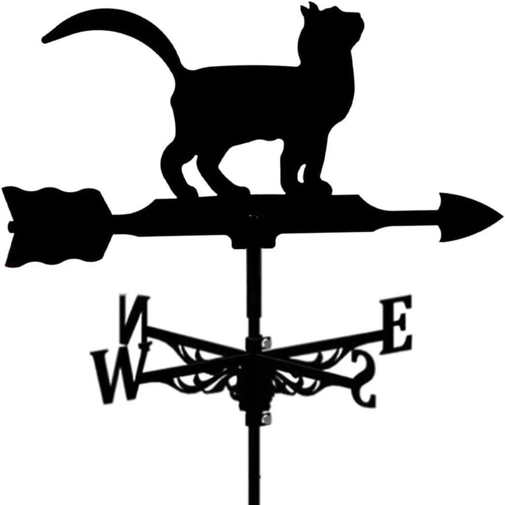 Wetterfahnen-Ornament aus Edelstahl für den Außenhof