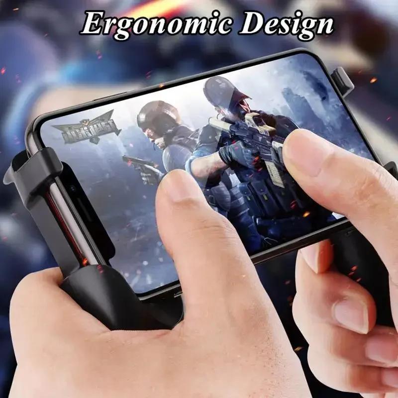 Mobile Phone Gaming Controller for Shooting Gamepad Joystick Hooter Game Grip Aux Button Handle Phone Holder