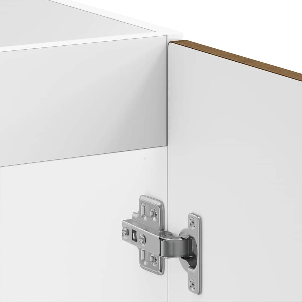 Kalmar Under Sink Cabinet Brown Oak Effect 80 x 46 x 81.5 cm