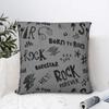 Spray Paint Words Rock Star Pillowcase Polyester Cushion Cover Decoration Throw Pillow Case Cover Home Zippered