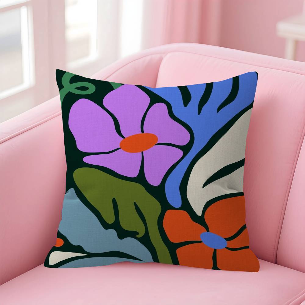 

Retro Abstract Nourishing Soul Classic Wall Art Pillow Cover Design Cushion Cover Decor Holiday Decorati 30x30 cm
