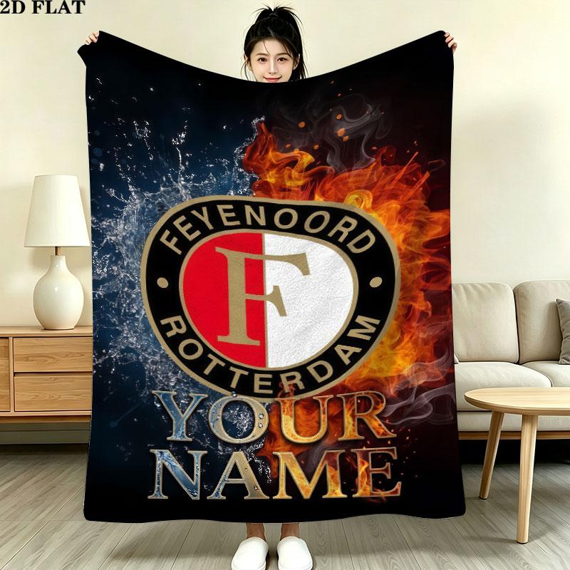 Custom Feyenoord Blanket, High quality Comfortable for All Seasons, Home Decor, Warmth and Comfort