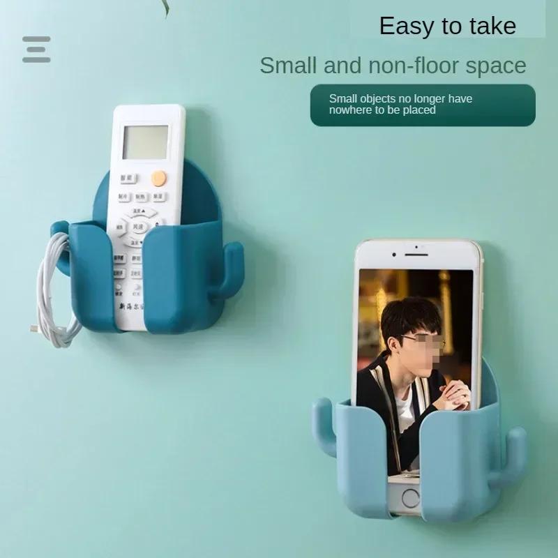 Wall-mounted Stand for Mobile Phone, Locker with Remote Control, Power Outlet, Shower, Bed, Bedroom, Multi-function Stand Racks