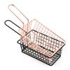 1PC Creative Rectangular French Fries Basket Snack Basket Fried Food Container with Handle Western Restaurant Snack Basket