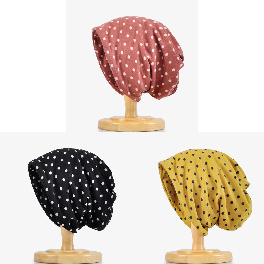 Momoji Mom Hat With Twist Design And Small Polka Dots For Sun Protection And Casual Wear