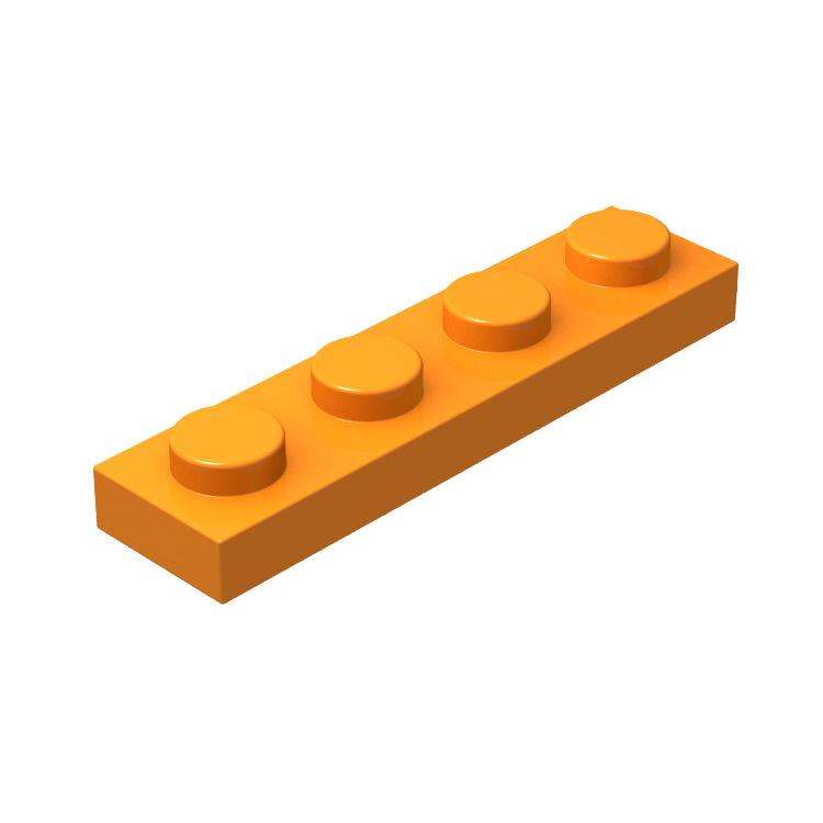 MOC 3710 Assembles Particles Accessories Components 1x4 Normal Board 20PCS Bricks Colorful Building Blocks Educational Toy City