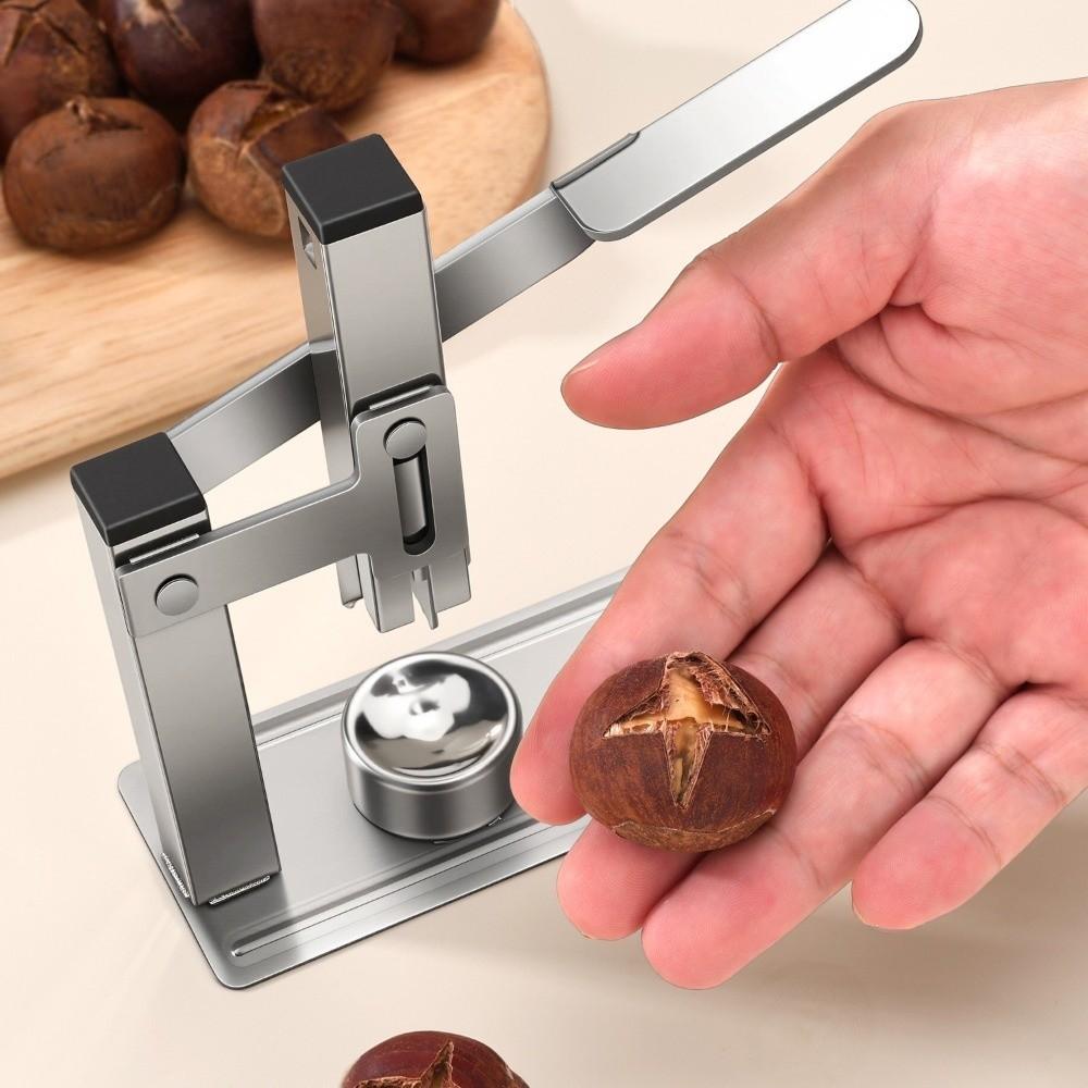 Labor-Saving Chestnut Peeler Stainless Steel Heavy-Duty Chestnut Cracker Walnut Clip Elderly
