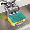 Hanging Sponge Holder Bendable for Sink, Quick Dry Adjustable Draining Drain Basket Sink Rack, Durable Plastic Organizer Home Kitchen Countertop