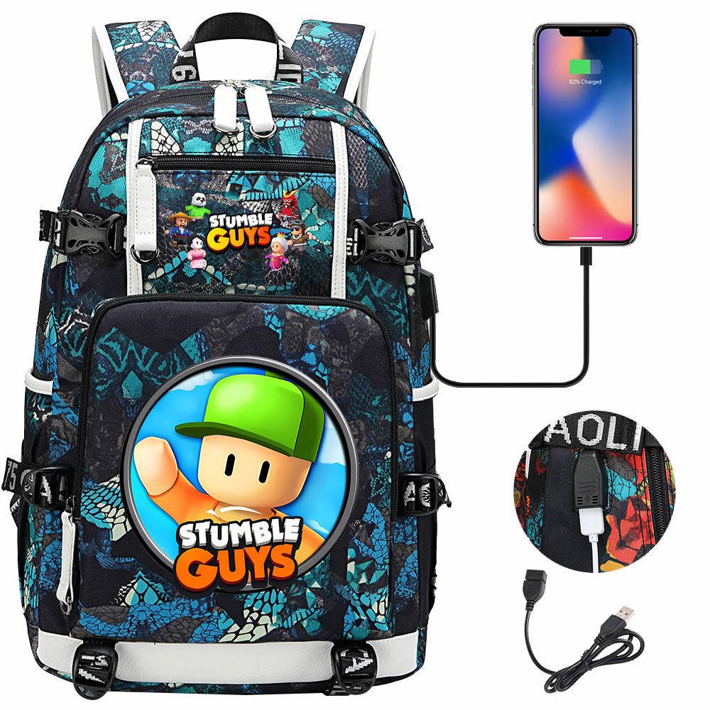 Game Merchandise Collision Party Usb Print Teen Middle School Schoolbag Men and Women Leisure Travel Backpack