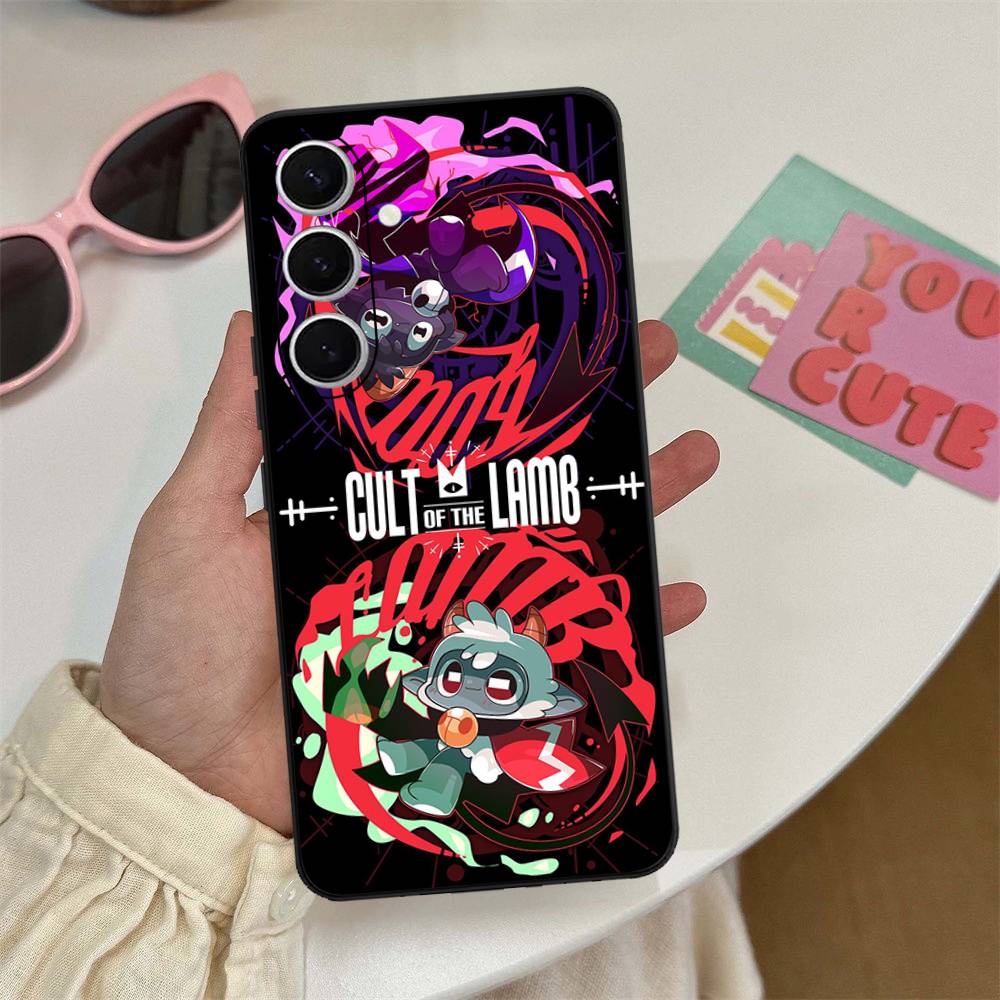 

Game C-Cult Of The Lamb Phone Case For Samsung S 24 Fe 25 Ultra Plus 20 Lite 21 30 22 23 24 22 Ultra 5G Fundas Samsung S20 ULTRA 5G