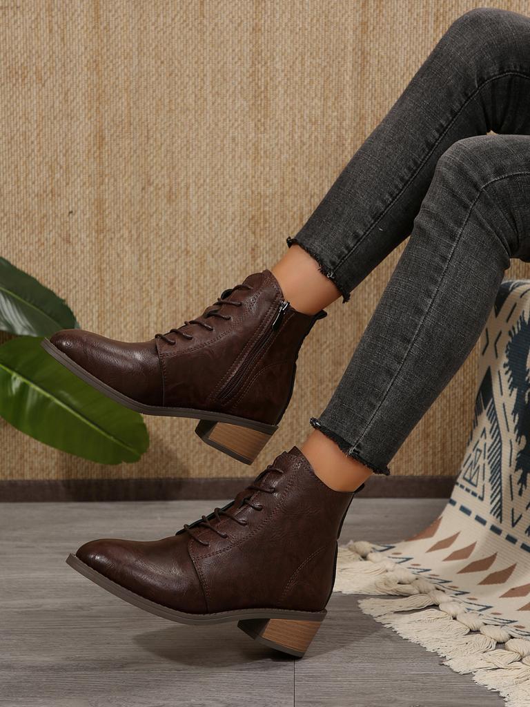 Fashion Women Autumn Boots Cowhide Ankle Boots  Winter Retro Casual Genuine Leather Mother Boots Fur Keep Warm