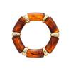 Exquisite Retro Smudge Acrylic Bracelet Stretchy Simple Bamboo Elastic Bangle Elegant Fashion Vintage Maillard Hand Ring Party