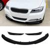 5PCS Front Bumper Lip Chin Spoiler Splitter Sporty Bumper Lip Body Kit Fit for 3 Series E90 E91 LCI 2007 to 2012