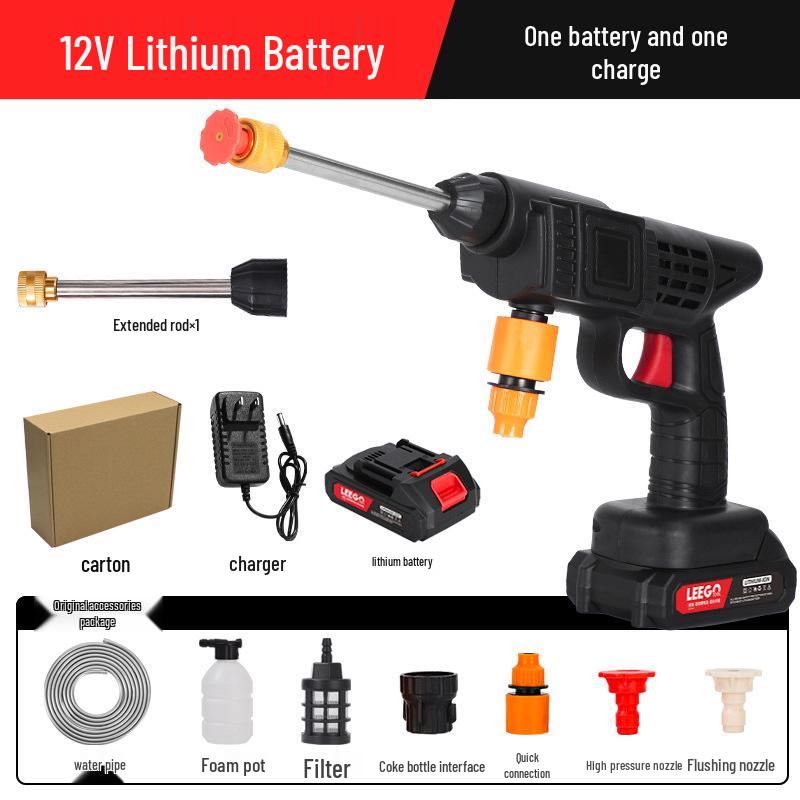 Cordless High-Pressure Portable Car Wash with Lithium Battery  