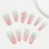 Starry Gradient Boxed Press-On Nails with Bow Accents