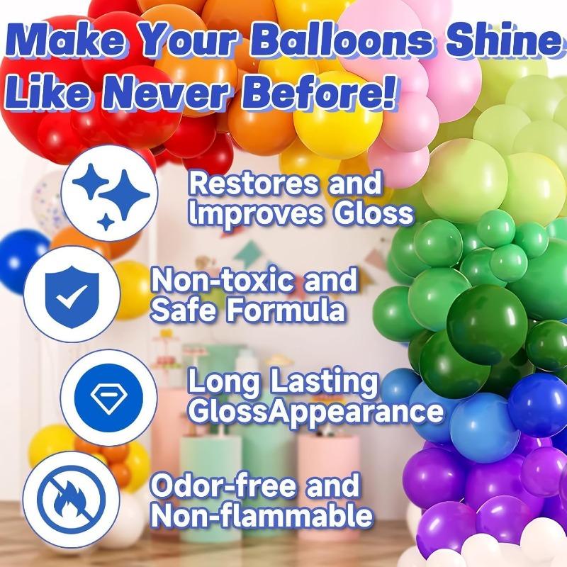 Balloon Shine Spray, 100ml Latex Balloon Glitter Spray, Glitter Finish Spray For Balloons, Instantly Add Long-Lasting Shine for Balloons,