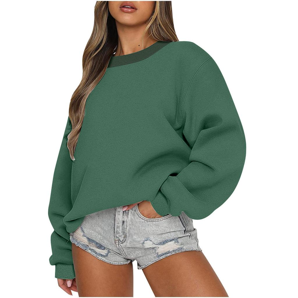 Women's Fashion Long Sleeve Neck Sweatshirt for Casual Everyday Wear