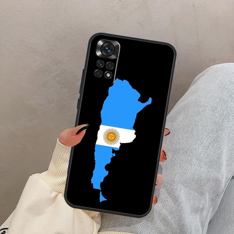 Argentina Flag For Xiaomi Redmi Note 13 10 12 11 14 Pro 11S 12S Case Cover For Redmi 15 13C 12C 14C 10C 15C