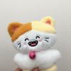 Bell Cat Plush Toy Keychain Stuffed Cat Plush Pendant Cute Cat Doll Pendant  Kids Gifts