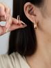 Boucles d'oreilles forme cadenas clous d'oreilles avec diamants bijoux de haute qualité cadeaux pour le port quotidien, hommes et femmes ne sont pas limités à fait main