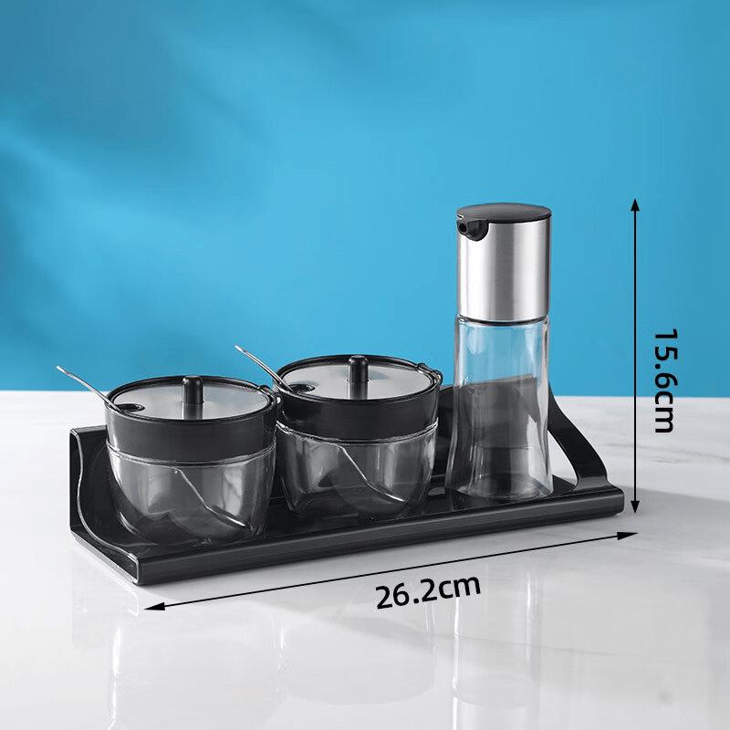 Commercial Glass Vinegar & Chili Jar Set