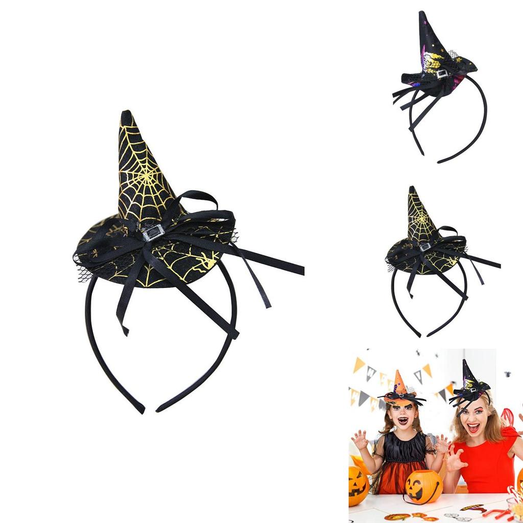High-quality Witch Hat Headband For Cosplay And Halloween Prop Wizard Party