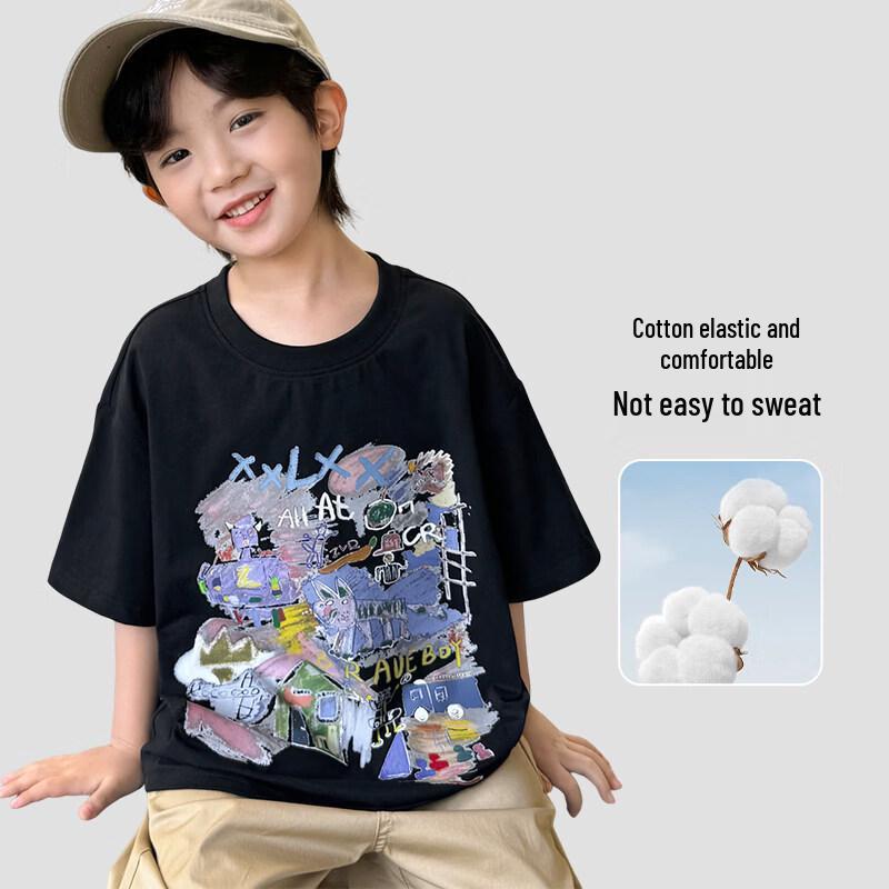 Boys' 2026 Summer Short Sleeve T-shirt