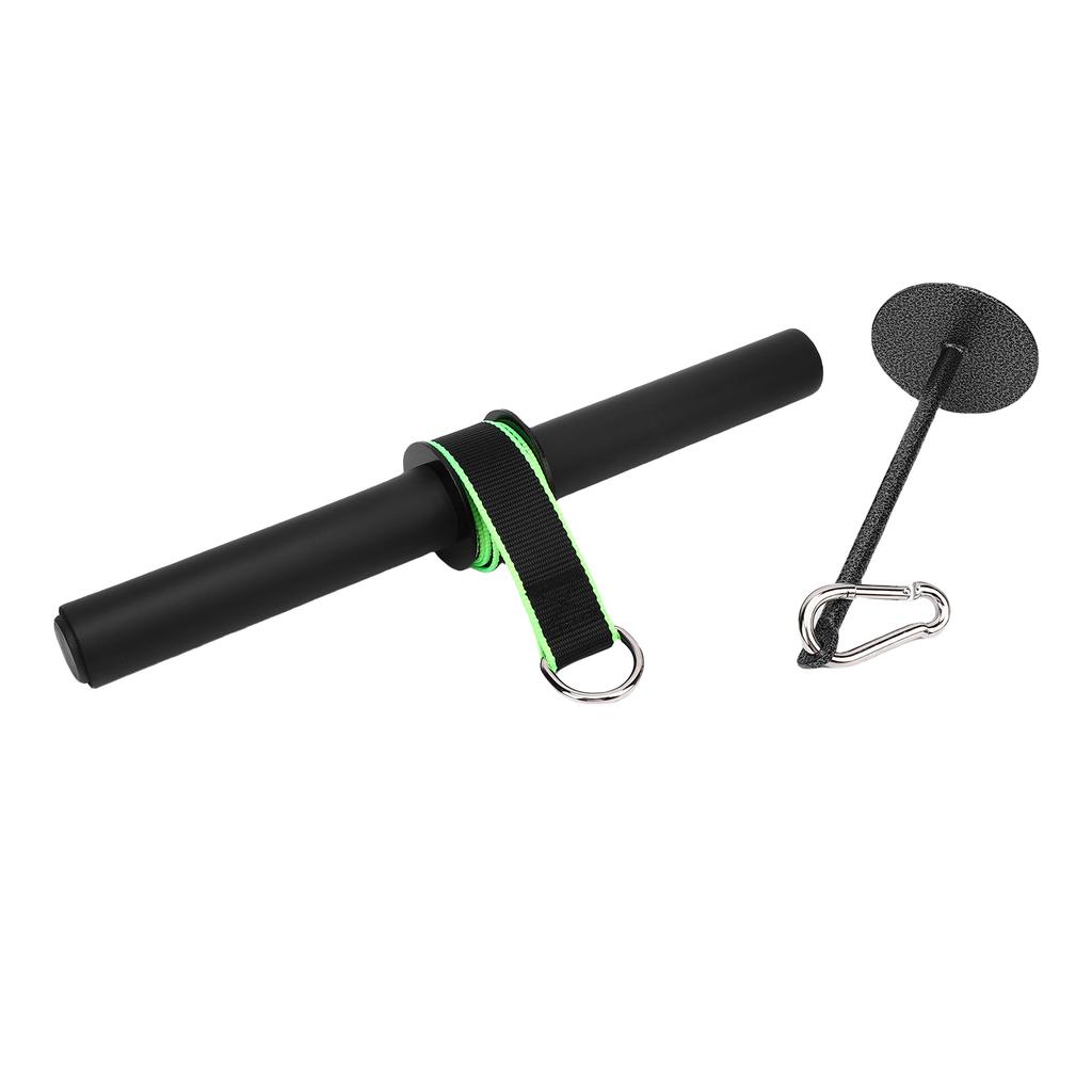 Wrist and Forearm Roller Non Slip Handle Strong Load Bearing Muscle Strength Wrist Roller Green