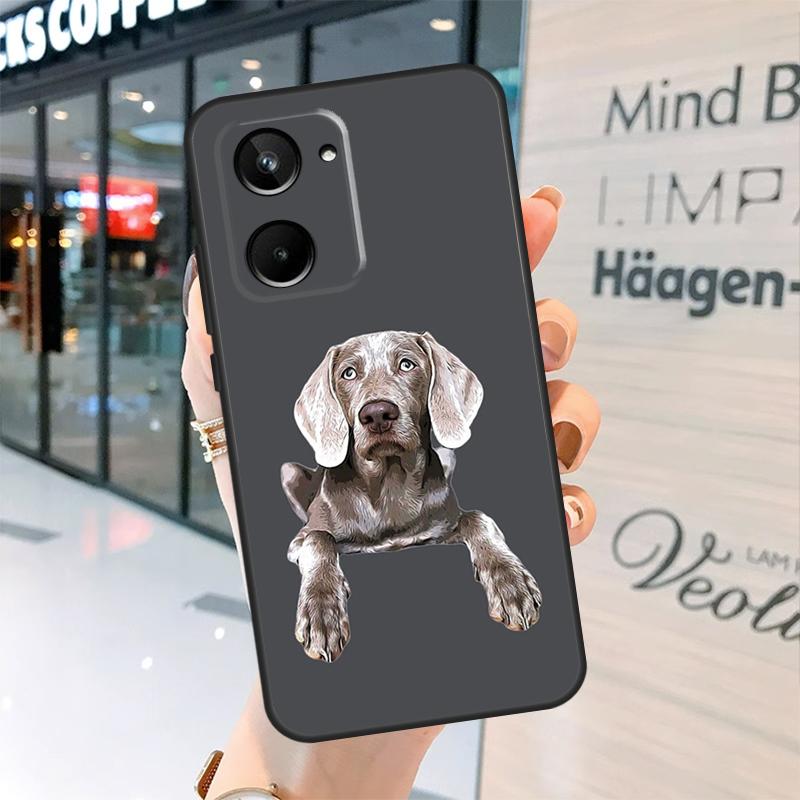 Weimaraner Dog For Realme C30 C11 C15 C21Y C25 C33 C35 C55 GT Neo 3T 2T 5 3 8 9 10 11 Pro Plus Phone Case